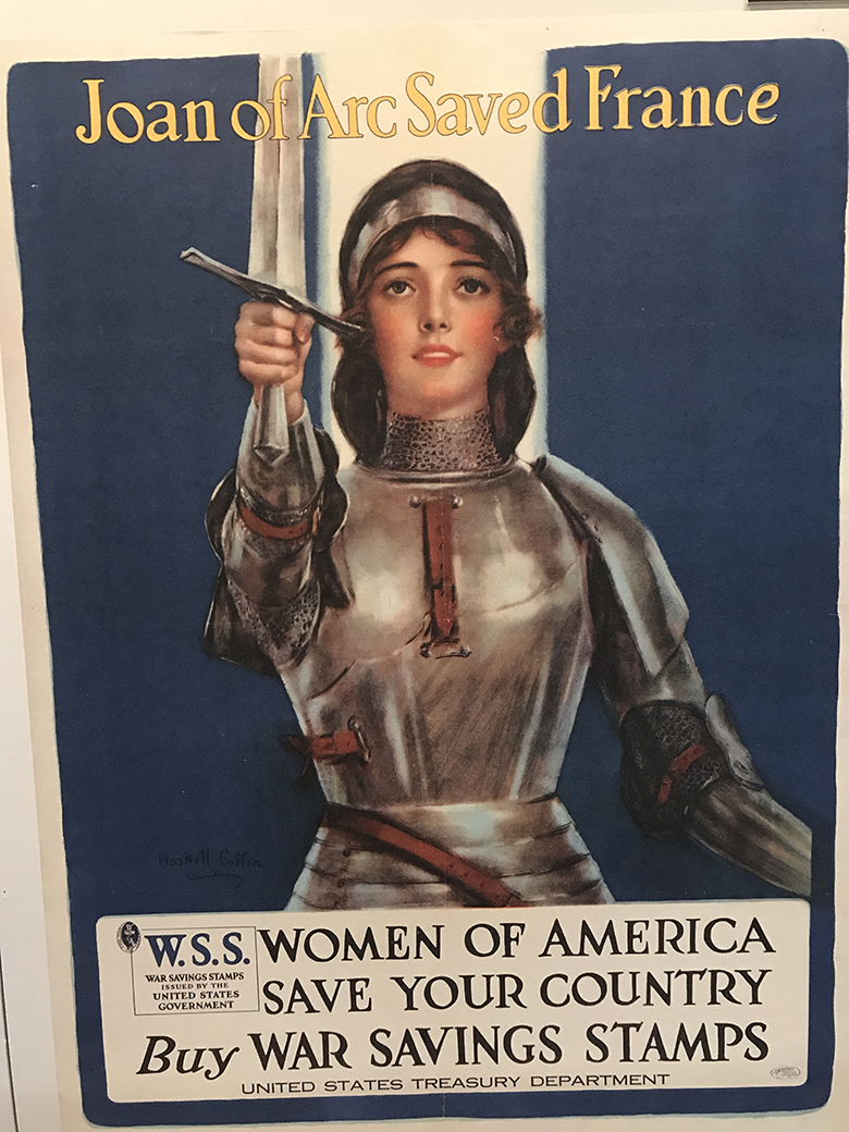 WWI poster with Joan of Arc